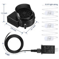 Inflatable Air Blower Fan 12V christmas Inflatables Blower Fan with LED Light String Replacement Decoration Blowing Machine Qme UK
