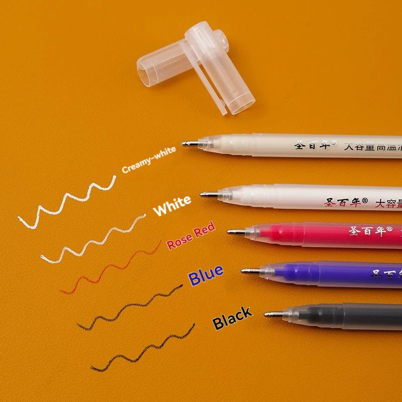 6 Colors Heat Erasable Magic Marker Gel Pen,High Temperature Disappearing Fabric DIY Craft Sewing Accessories Pens Qme