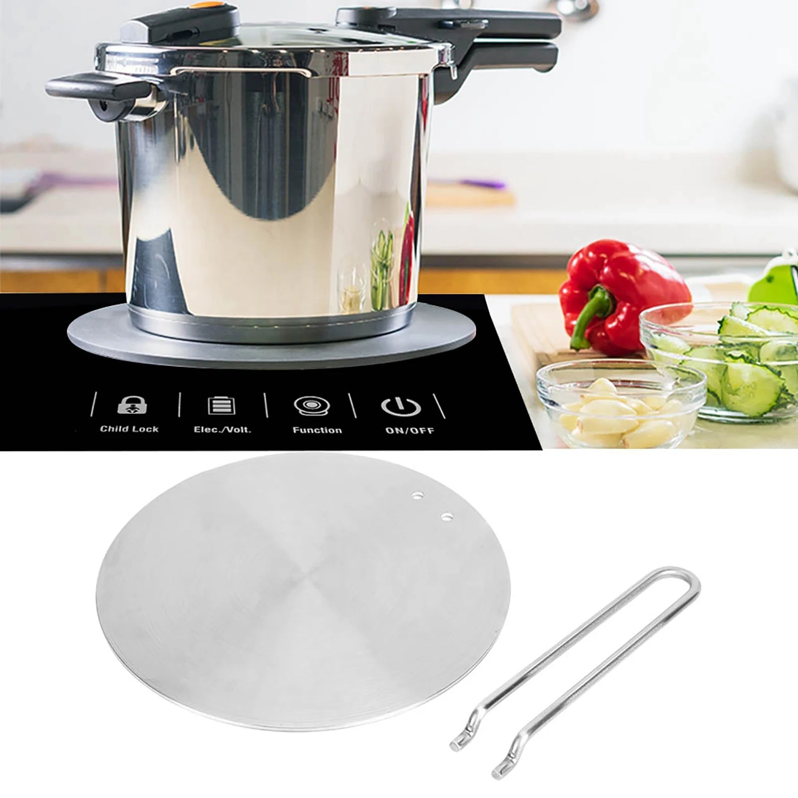Stainless Steel Heat Diffuser Induction Plate Adapter Converter Gas Electric Cooker Plate Heat Diffuser Plate Cooker Accessories Qme