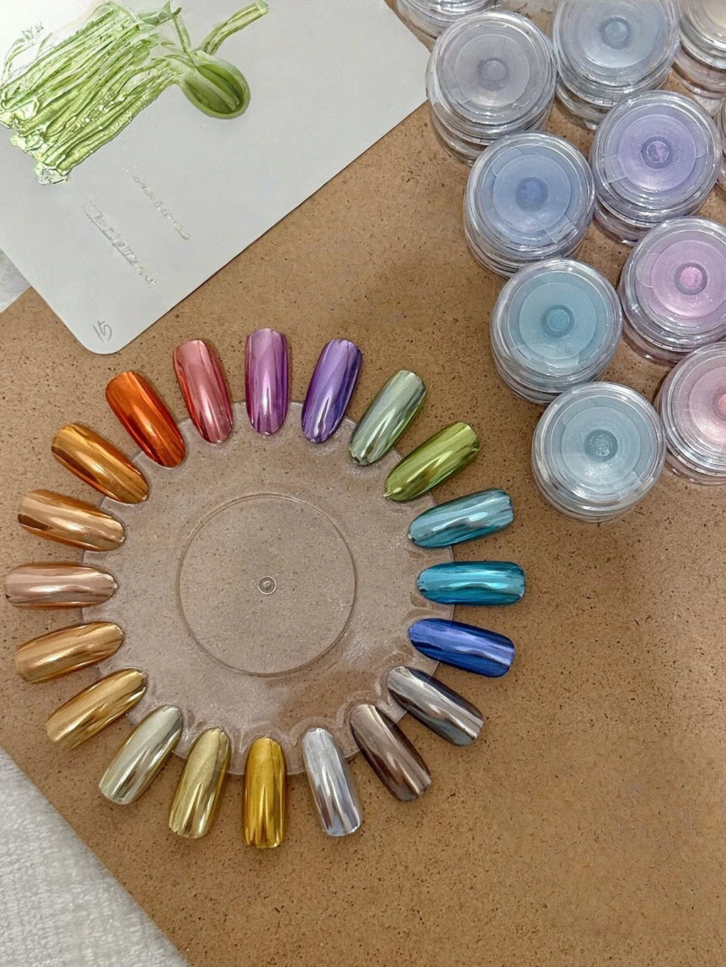Bright Crystal Mirror Magic Powder DIY Nail Art Charm Suitable Novices Qme