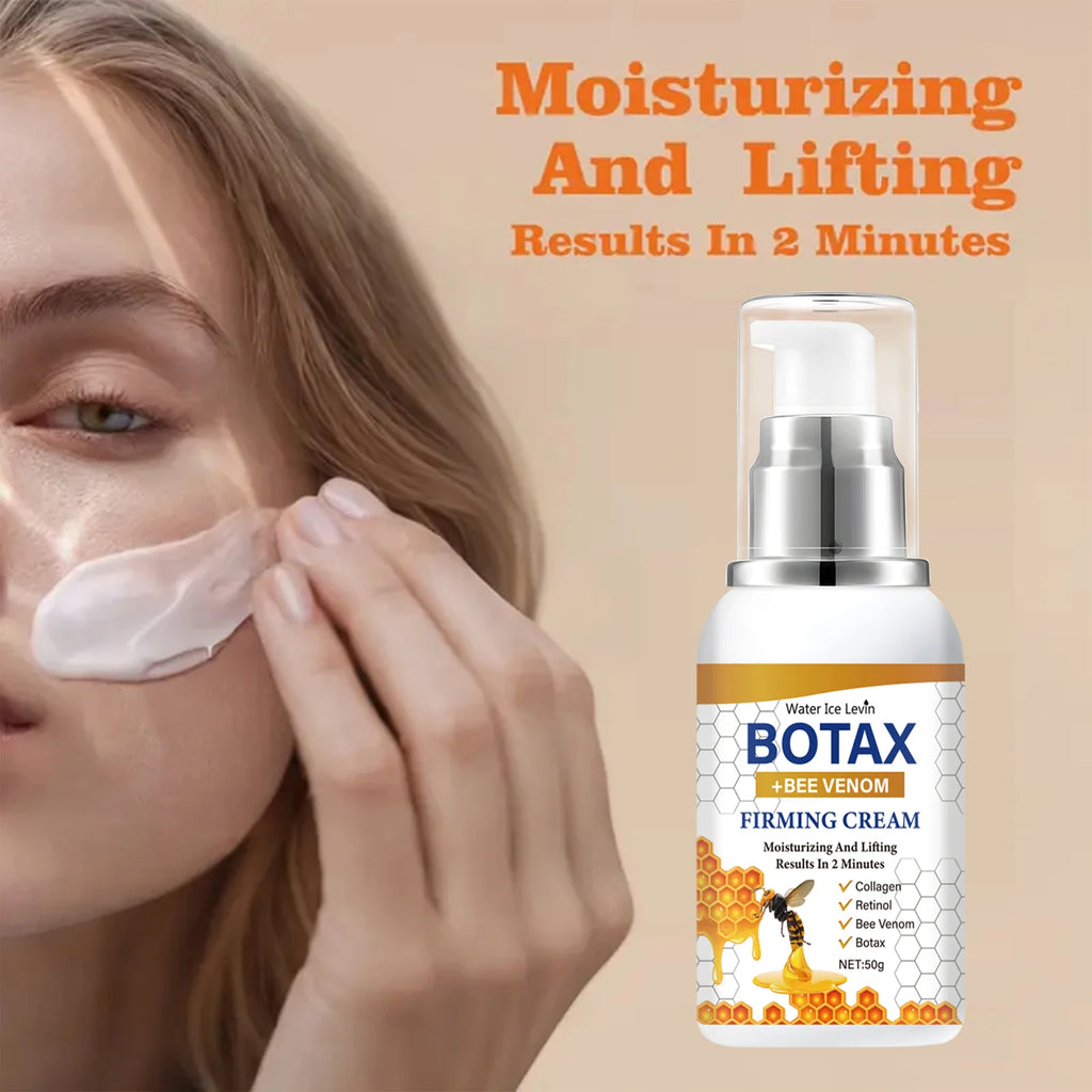 Botax Firming Cream with Bee Venom & Retinol - 2 Minute Lift & Moisturizing, Collagen Enriched for Elastic & Glowing Skin. Qme