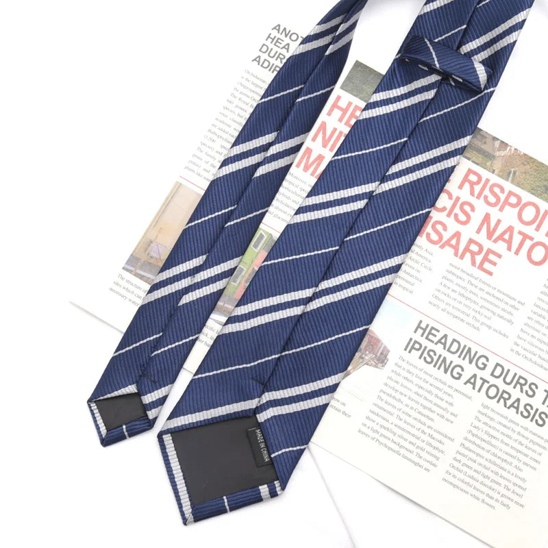 Fashion JK Striped Necktie Year Preppy Tie Graduation Campus Events Qme