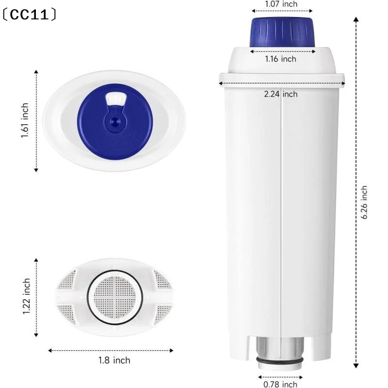 1 2 Soft Water Filter Activated Carbon Replacement DLSC002 Espresso Qme