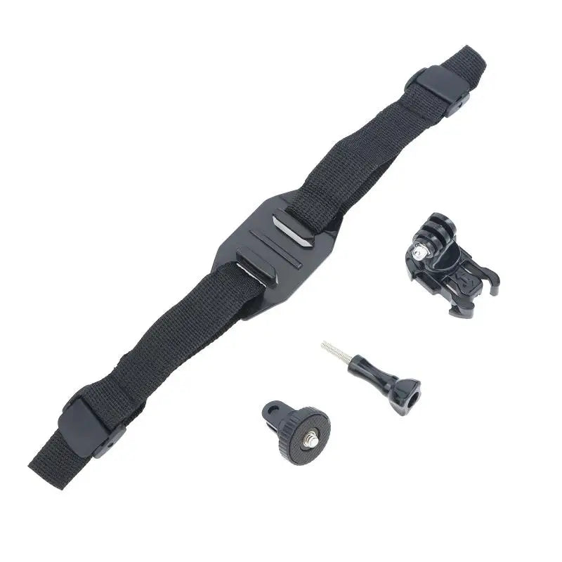 First View Shooting Helmet Strap Mount Action Camera Fixed Belt Qme set2