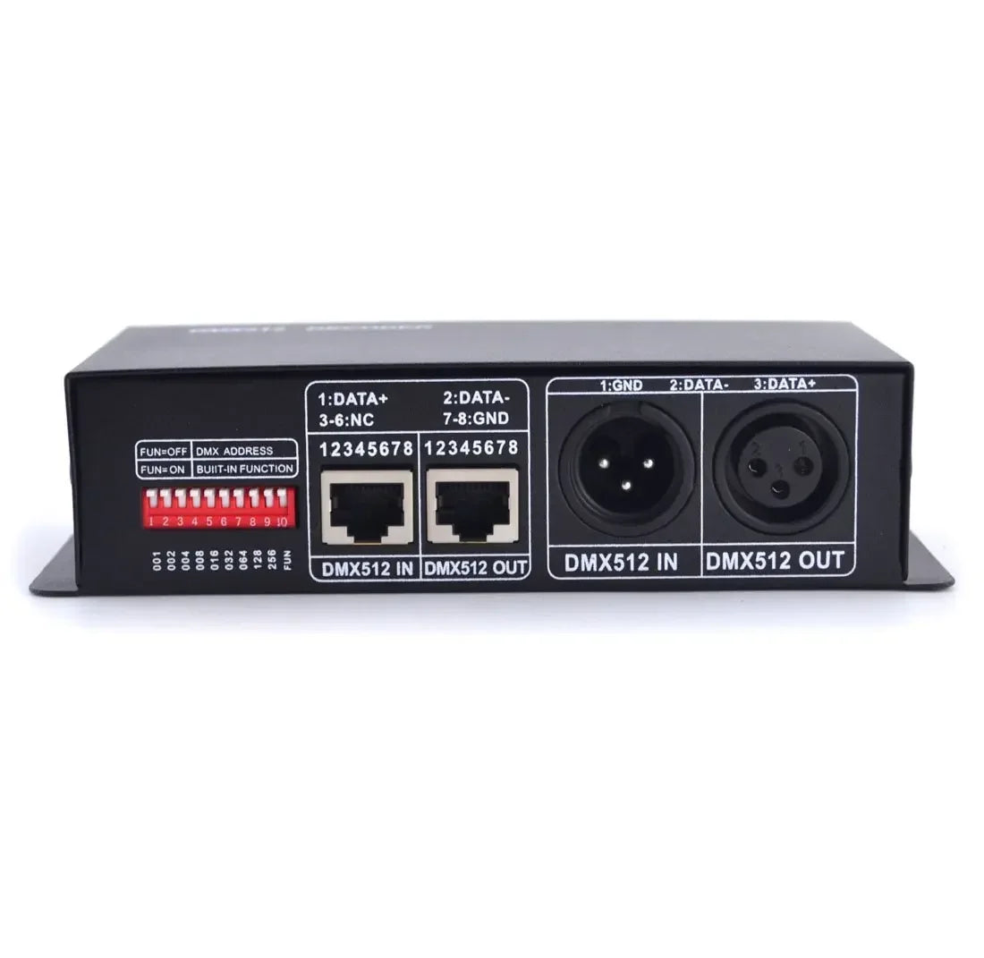 3-channel DMX512 Decoder LED Controller RGB Stage Light Project DMX512 Master Qme