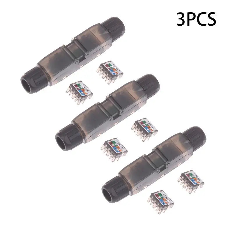 Terminal Network Extension Cable Tool-less Connector Extender Qme 3PCS