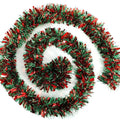 2-20MChristmas Tinsel Garland Metallic Tinsel Twist Garland Shiny Hanging Decoration for Party Xmas Tree Home Stairs Decor Qme 5PCS-10M