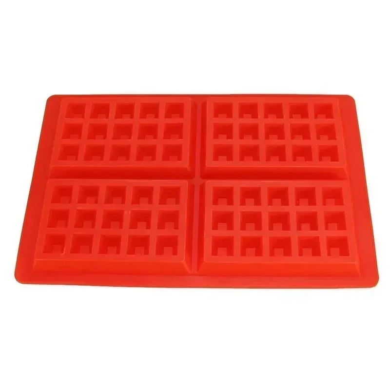 Waffle Mold Silicone Cake Mould Chocolate Bread Kitchen Baking Molds Mold Non-stick Muffin Mould Cookie Cooking Tools Accessory Qme