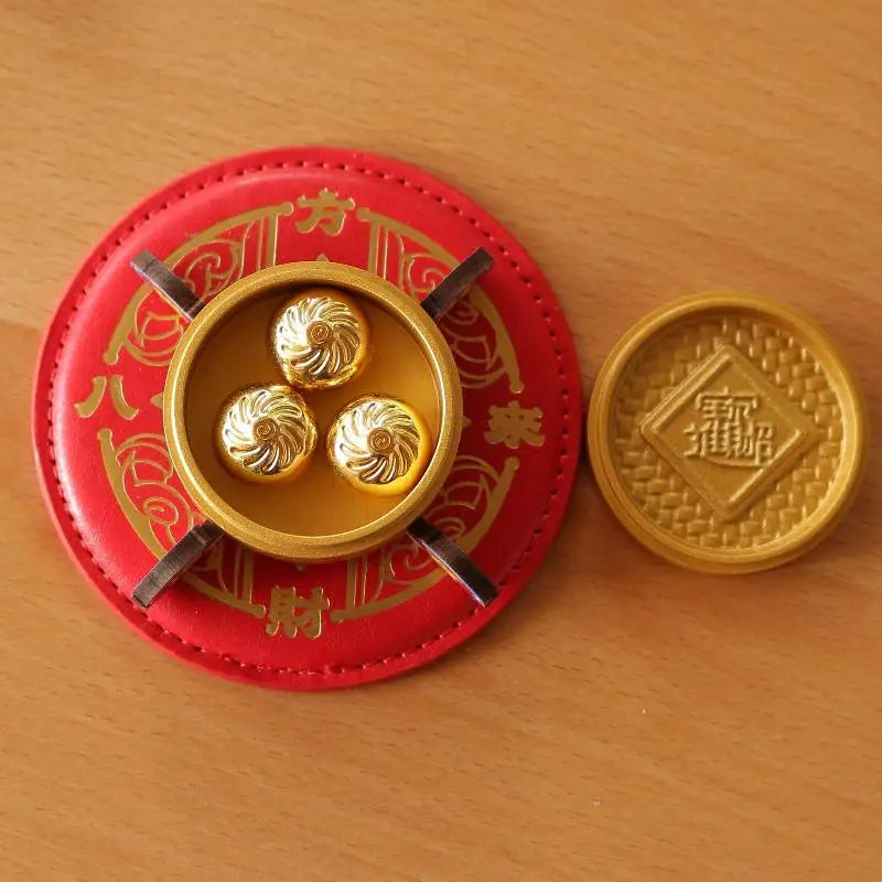 Chinese Feng Shui Golden Steamer Ornament And Lucky Golden Turtle, Bun, Perfect For Home Office Tabletop Good Luck Gift Qme A5