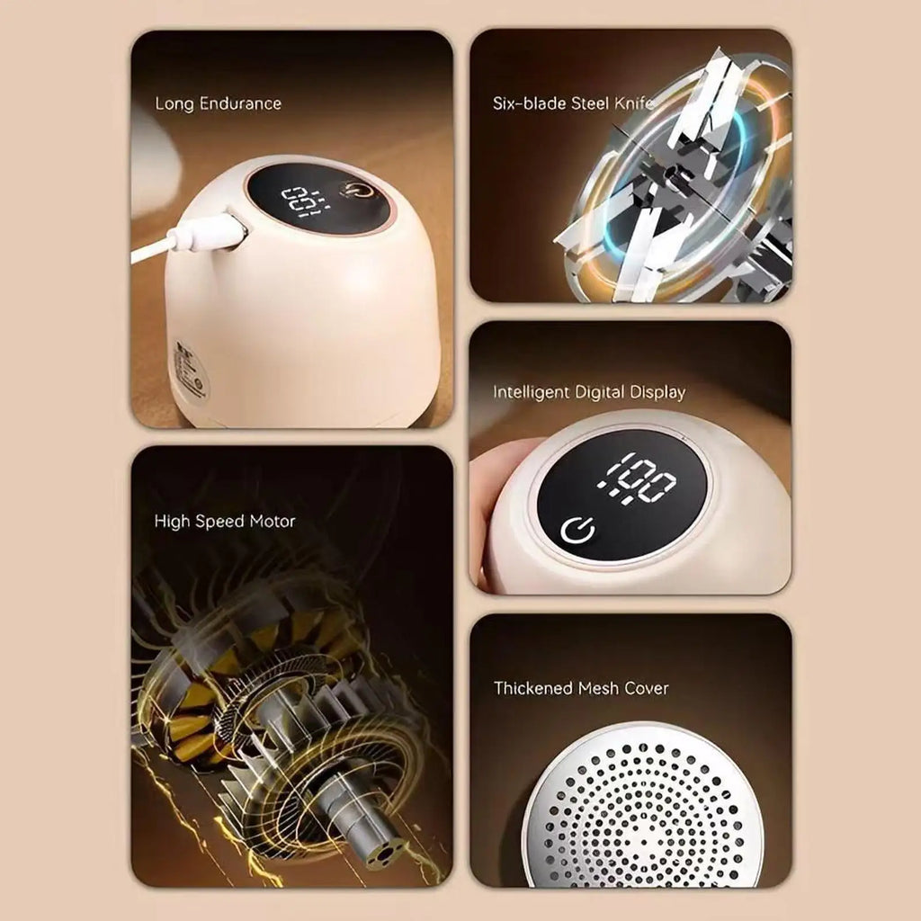 Lint Remover for Clothing Electric Fuzz Pellet Remover LED Display Rechargeable for Clothes Portable Fabric Shaver Fluff Remover Qme
