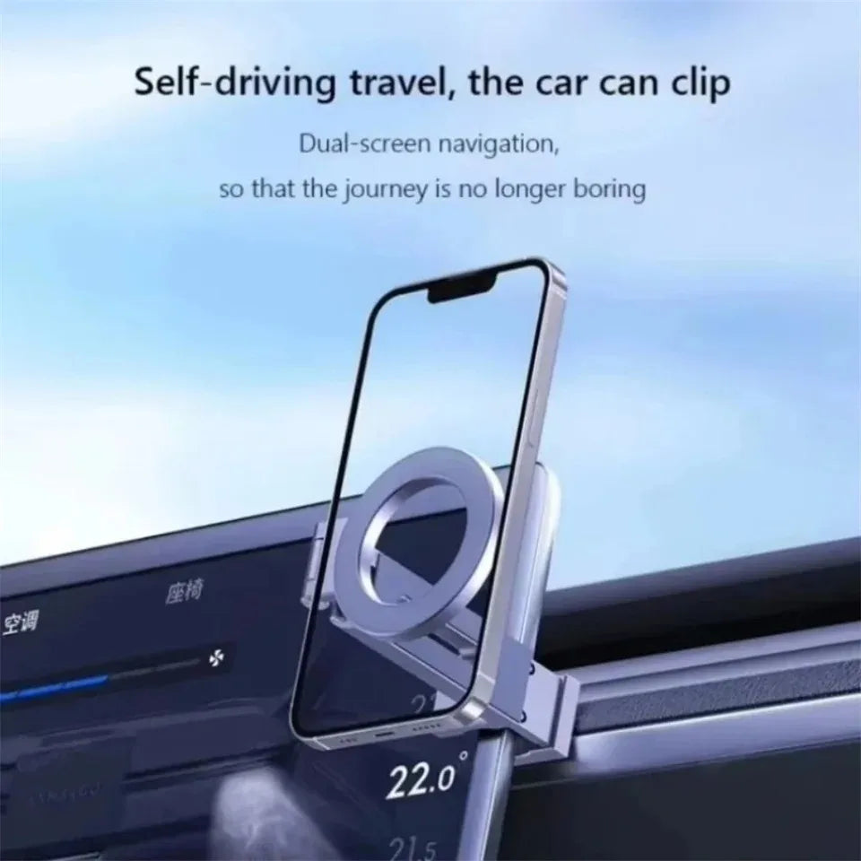 Adjustable Universal Magnetic Phone Holder Travel Essentials Flexible Qme
