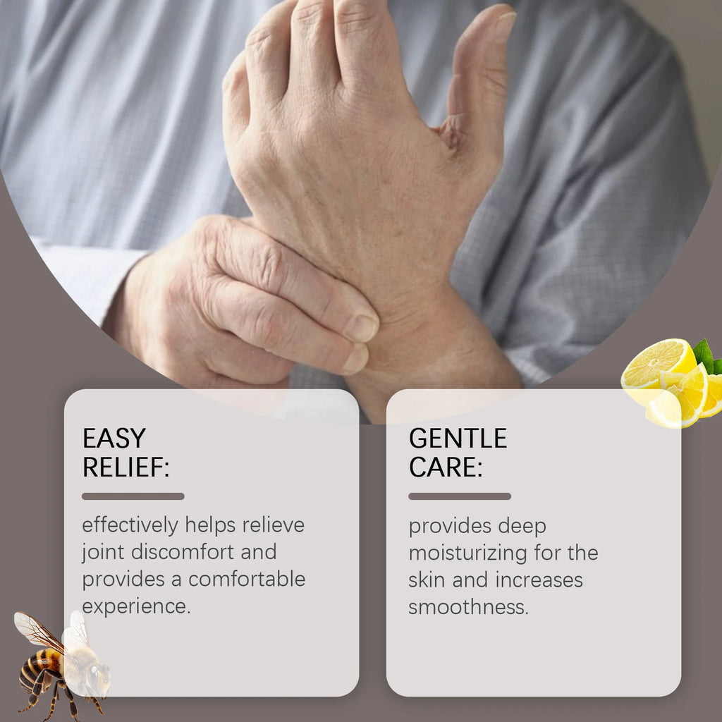 Bee Venom Joint Bone Care Cream oothes Muscle & Joint Discomfort Moisturizing Knee Body Massage Cream for Knees Back Shoulders Qme