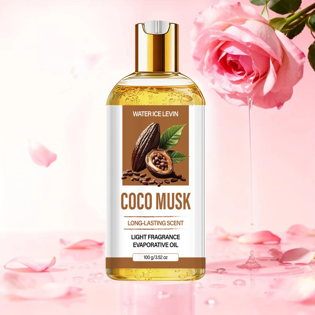 Light Fragrance Coco Musk Evaporative Body Oil, Hydrating Firming Collagen Body Skin Treatment Qme