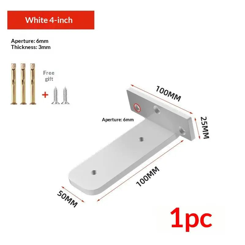 Metal Wall Shelf Support 3mm Thick Black Cast Iron Brackets Heavy Duty Floating Shelf Hanger for Kitchen Bookshelf Storage Qme A5 1