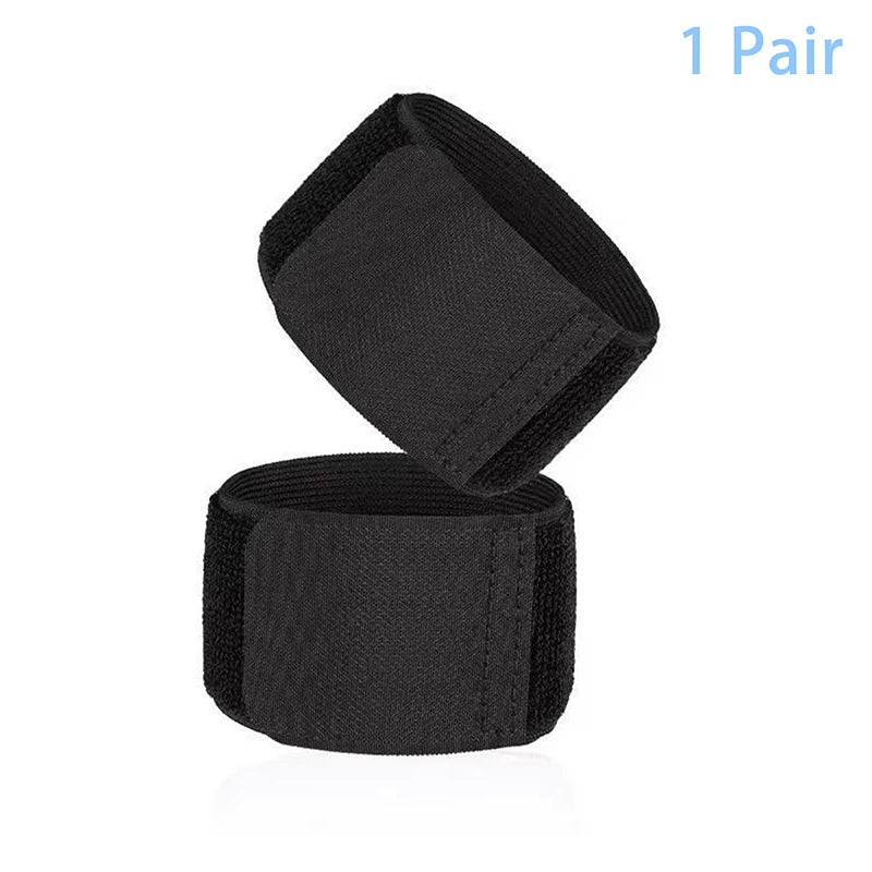 1Pair Soccer Shin Guard Strap Fixed Bandage Tape Fastener Shinguard Qme Black