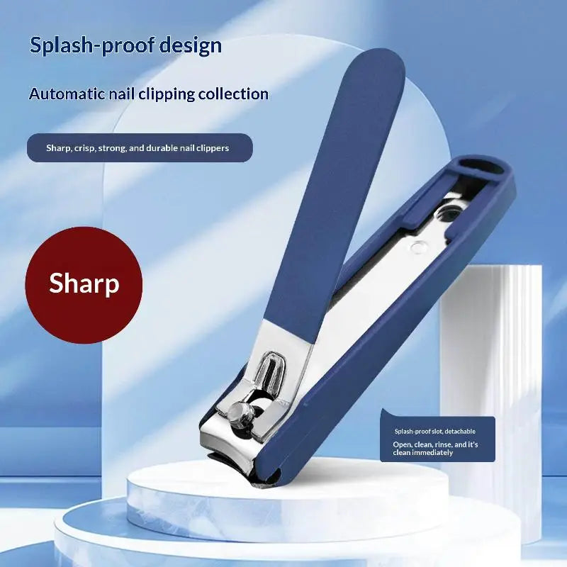 5 Lightweight Anti Splash Nail Clipper Handheld Scissors Storage Case Qme
