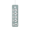 Durable 2 3 5 6 8M USB Charger Power Strip Switch Extension Qme 2M A