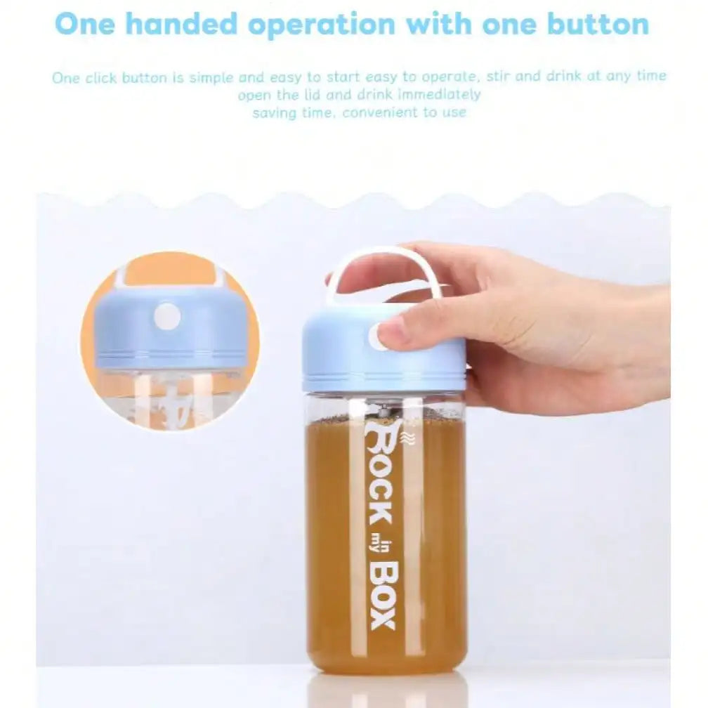 Self Stirring Coffee Cup Lid Automatic Fitness Sports Protein Powder Qme