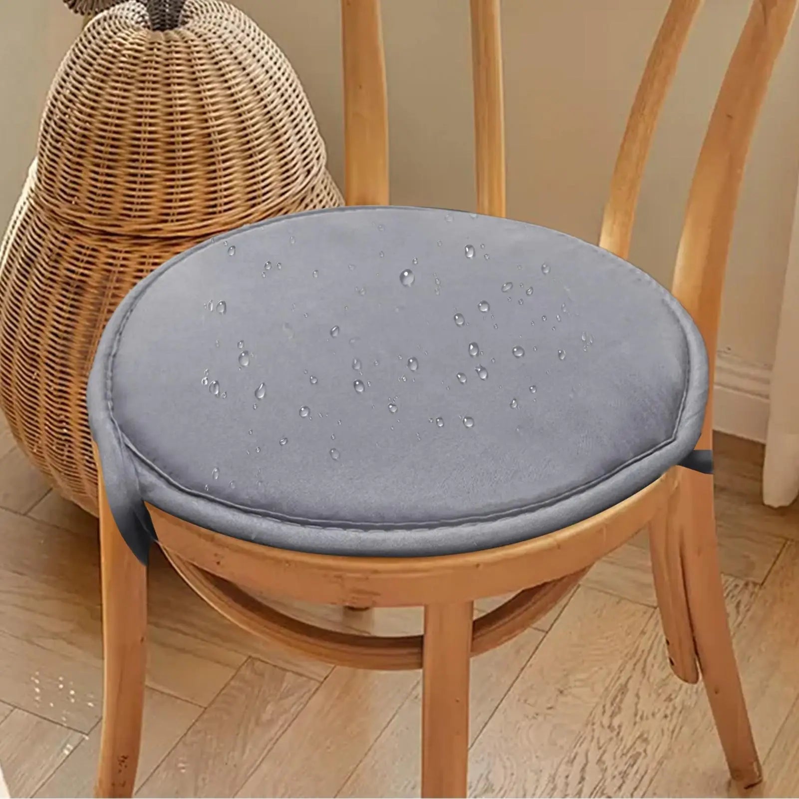 Outdoor Bistro Chair Cushions 4 Round Cushion Ties Circular Seat Pad Qme