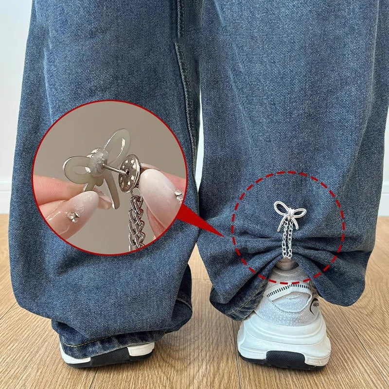 Women's Adjustable Clothes Clips Butterfly Decorations Instant Sleeve Qme