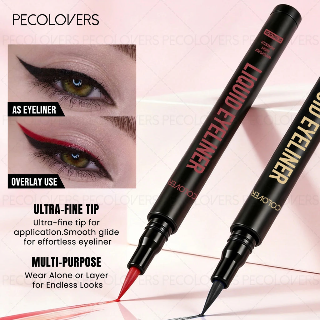Liquid Eyeliner Pen Rendering Not Easy Smudge Waterproof Suitable Qme