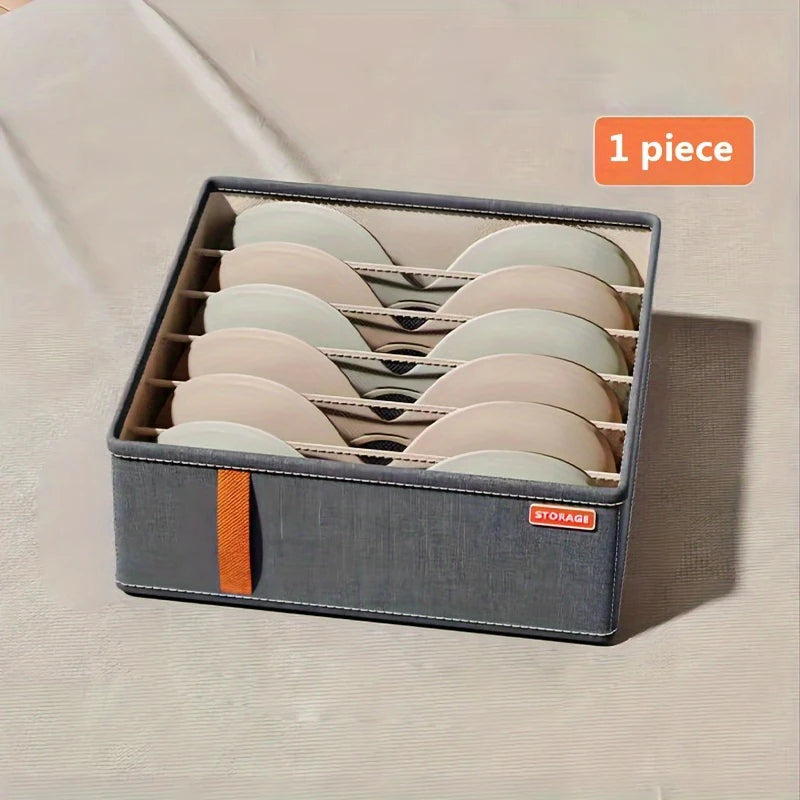 1-piece Large Capacity Separable Bedroom Drawer Organizer for Wardrobe Fabric Underwear and Socks Storage Box Qme