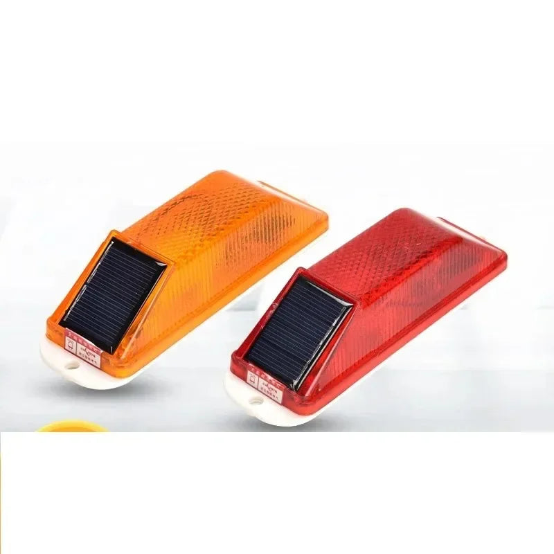 2pcs Warning LED Lamp Strobe Flash Traffic Caution Light Chip Control Bridge Construction Rechargeable Night Driving Protection Qme