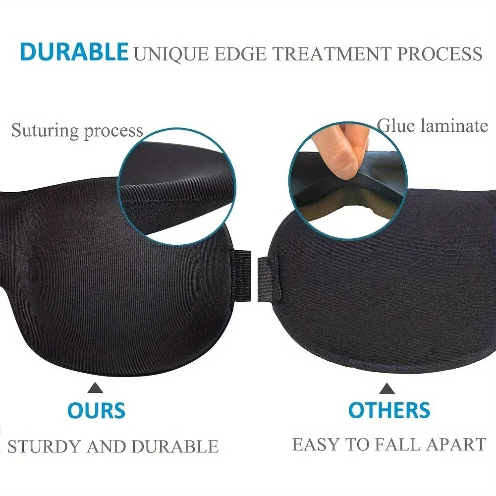 3D Eye Mask, Sleep Soft Padded Shade Cover Rest Relax Sleeping Blindfold, Lightweight Sleeping Mask, Eye Mask For Sleeping Qme