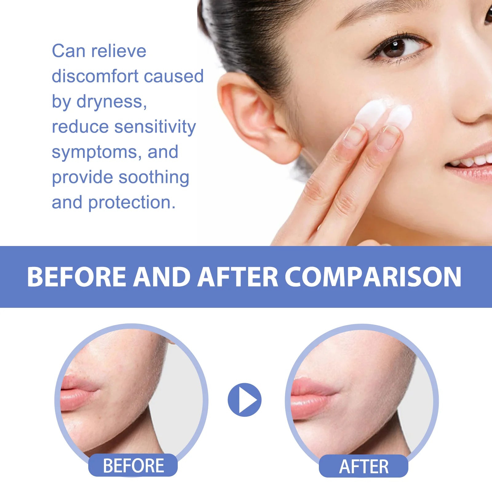 Ceramide Face Cream Skin Barrier Repair Moisturizing Firming Anti-Aging Deep Nourishing Face Body Moisturizer for Dry Skin Qme