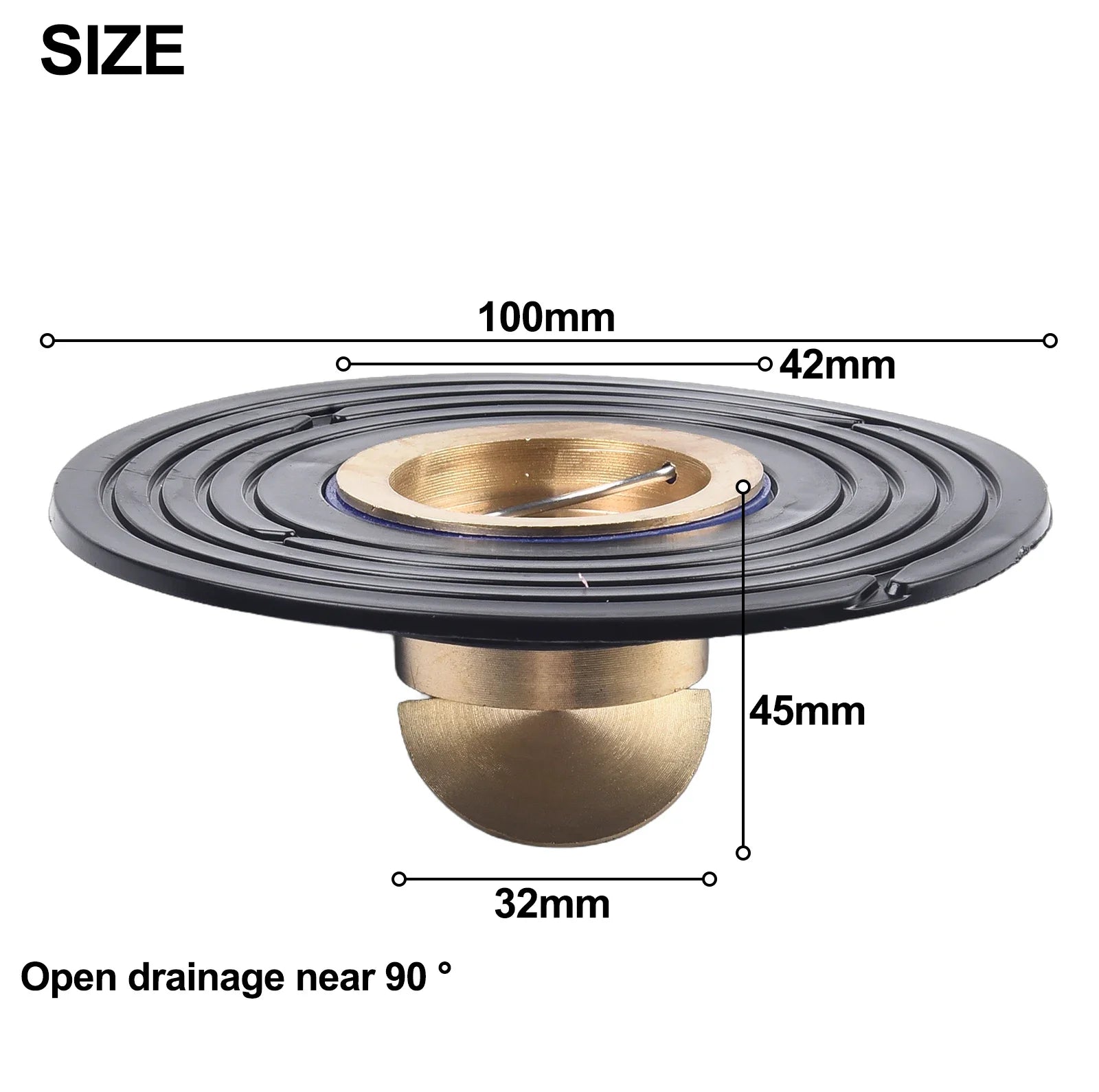 Brass Floor Drain Core Fast Drainage Insect Proof Sink Shower Plug Qme