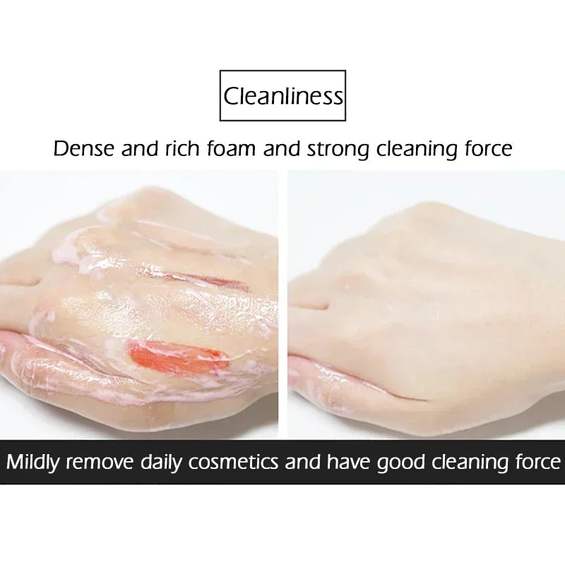 Nicotinamide Amino Acid Face Cleanser Facial Scrub Cleansing Acne Oil Control Blackhead Remover Shrink Pores Skin Care Qme