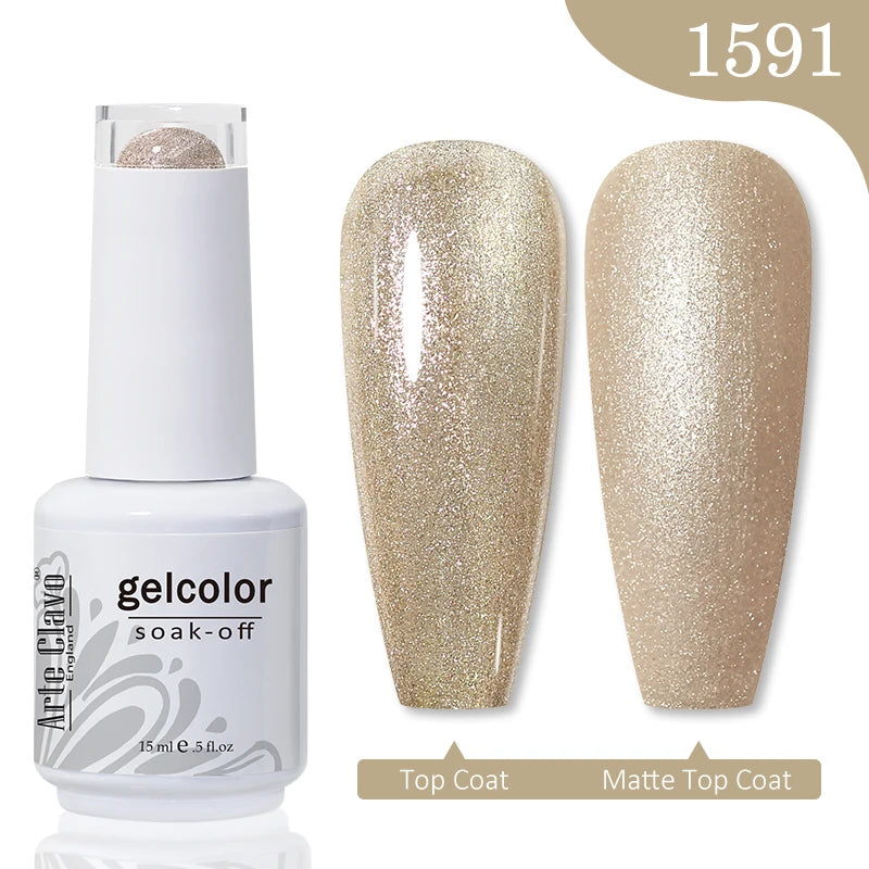 Arte Clavo Gel Nail Polishes Pink Nude Hybrid Lak Manicure