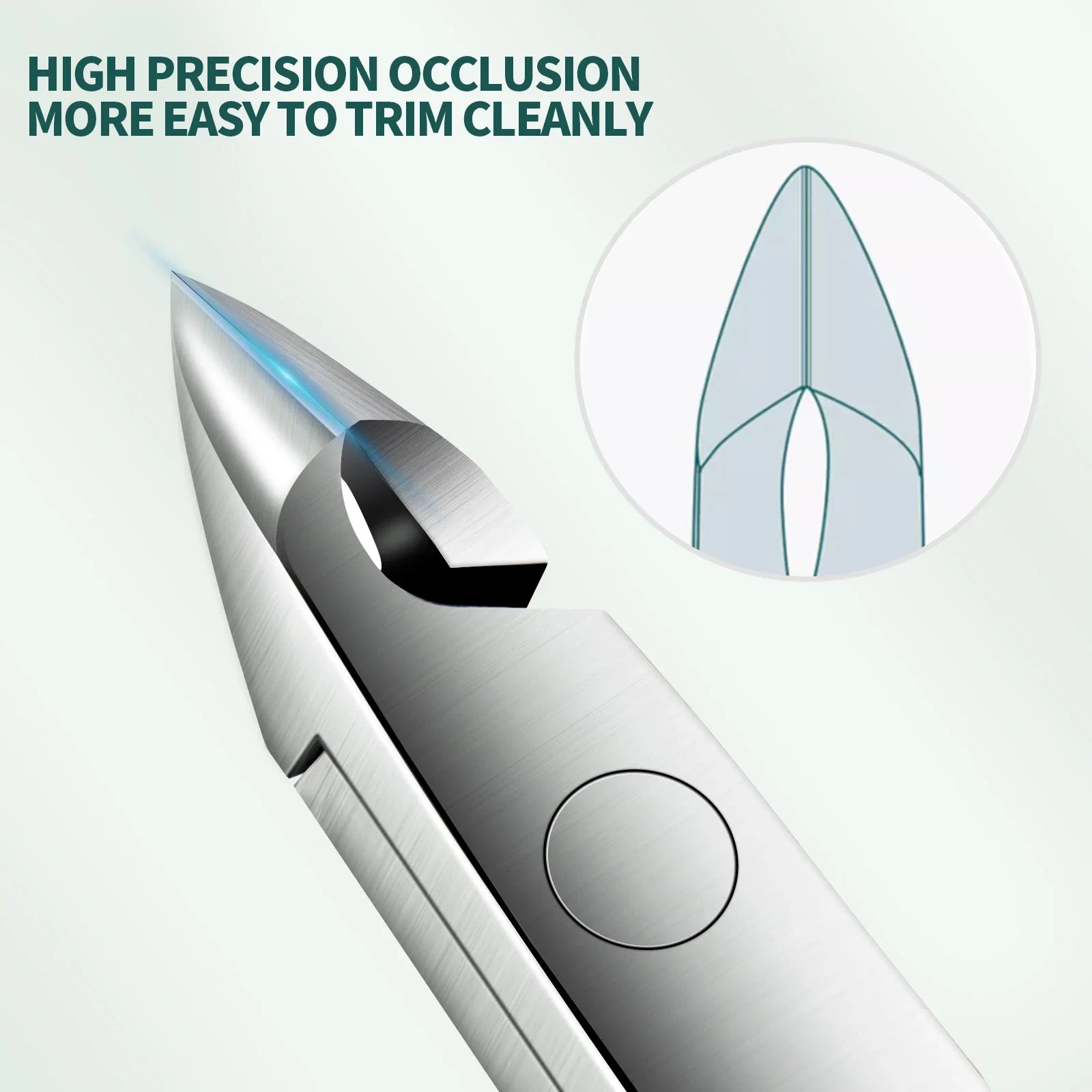Nailpop Professional Nail Cuticle Trimmer Pusher Ergonomic Stainless Qme