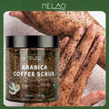 MELAO Arabica Coffee Scrub - All Natural Exfoliating Body Scrub for Skin Care Dead Sea Salt and Arabica Coffee Moisturizing Qme MELAO-W232