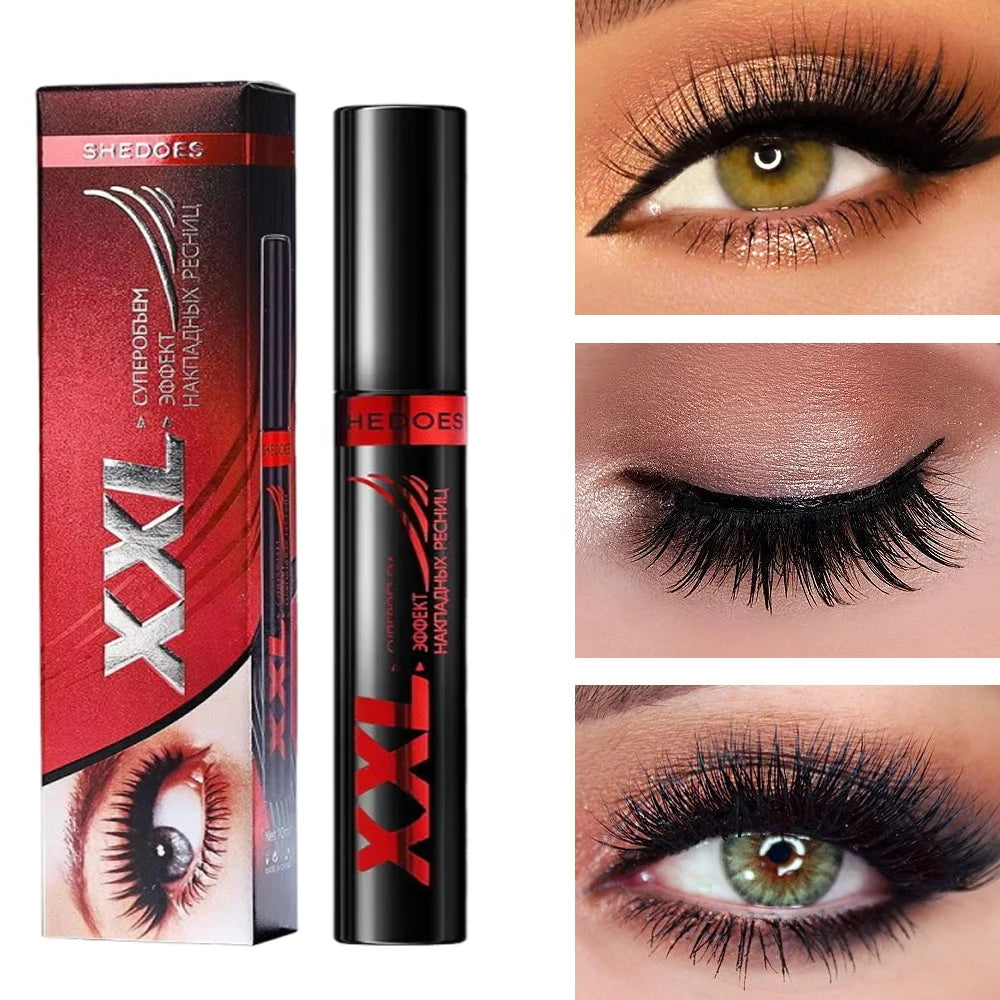 3D Mascara Waterproof Extra Volume Long -lasting Hyper-Curl Lengthening Eyelash Non-smudging Eyelashes Black Mascara Makeup Qme