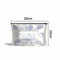 10Pcs/Bag Kitchen Aluminum Foil Fresh Bag Freezer Stand Up Zip Lock Bag Large Capacity Reusable Food Organizer Bags Qme 20-13cm-10pcs