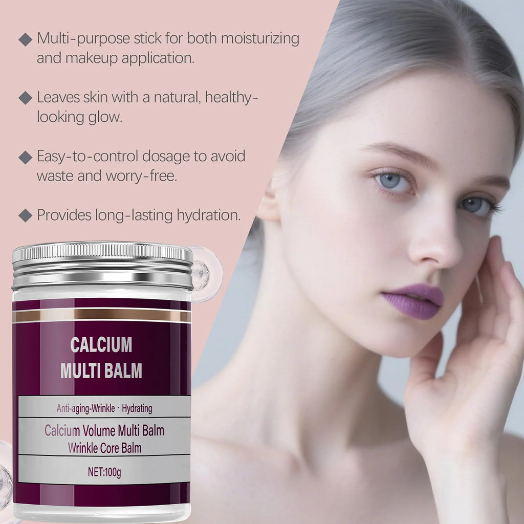 Calcium Multi Balm with Retinol & Bee Venom - Hydrating Wrinkle Core Formula to Moisturize, Nourish & Soften Skin. Qme