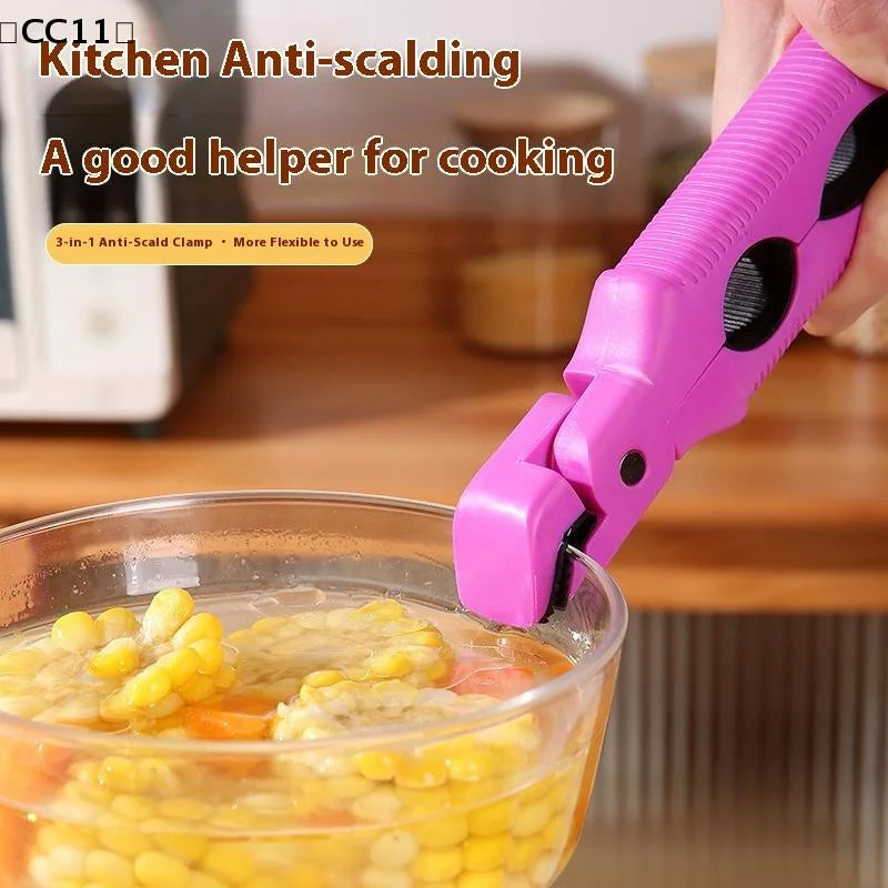 Anti-scald Clip Silicone Kitchen Anti Scald Plate Bowl Dish Pot Qme