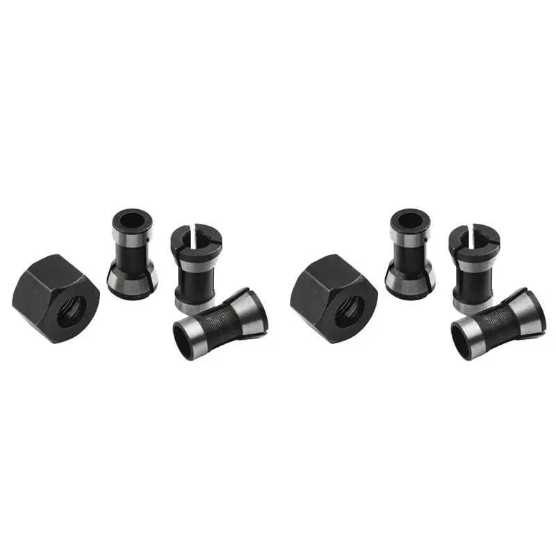 A02F-8Pcs 6Mm 8Mm 6.35Mm Electric Router Milling Cutter Collet Chuck M15 Screw Nut For Trimming Engraving Machines Qme Photo Color