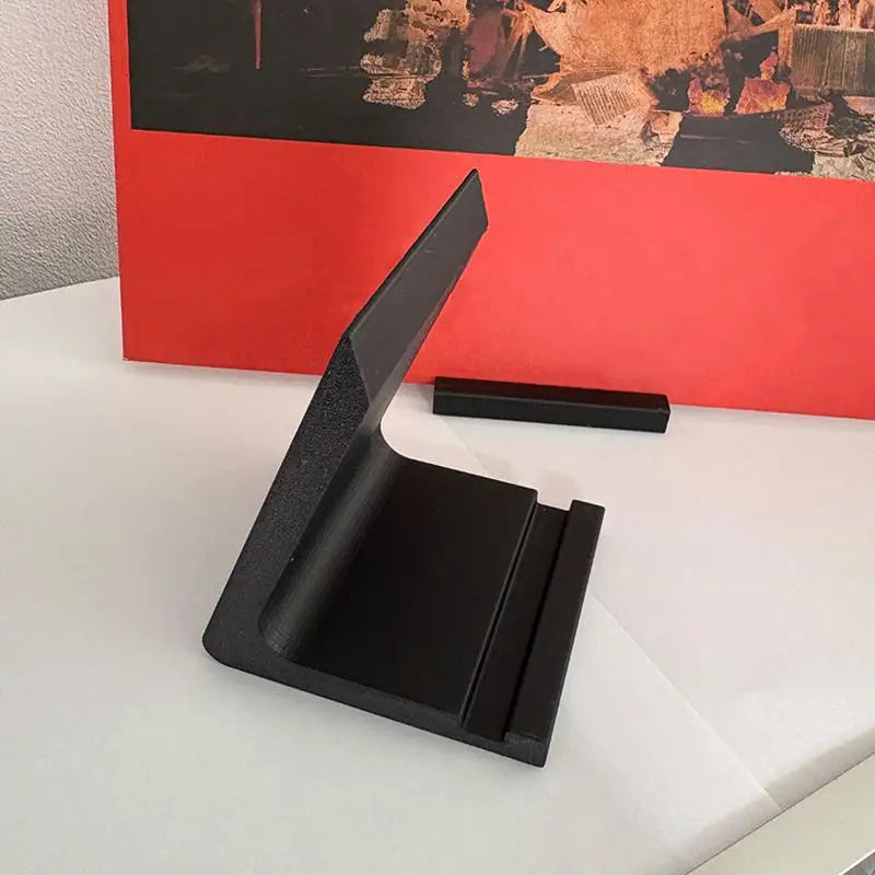 1Pc Desktop Vinyl Record Stand Record Player Holder Minimalist Display Rack Ideal For Office And Home Living Room Display. Qme