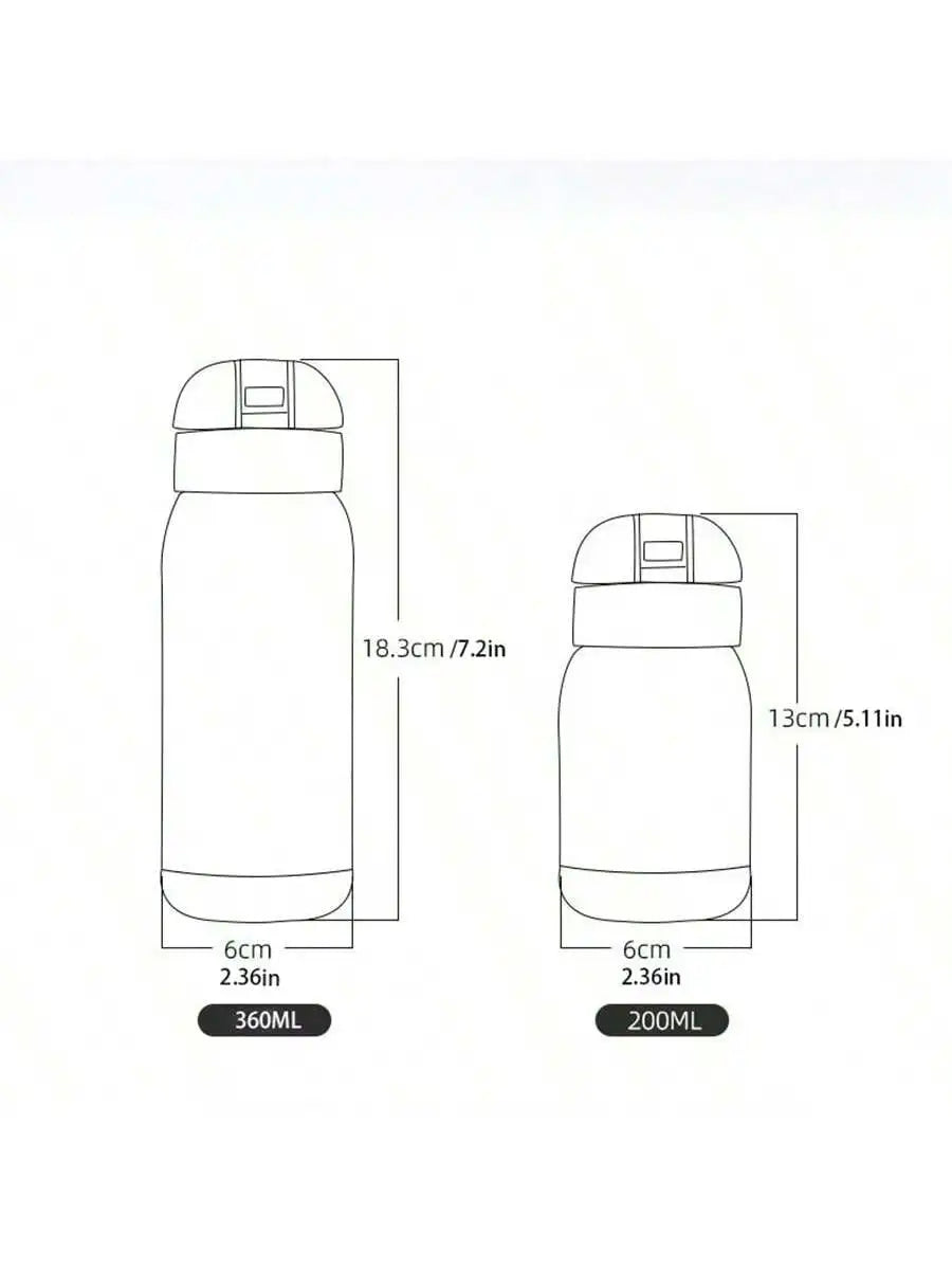 200 Lucky Mini Vacuum Cup Stainless Steel Bottle Cold Beverages Qme