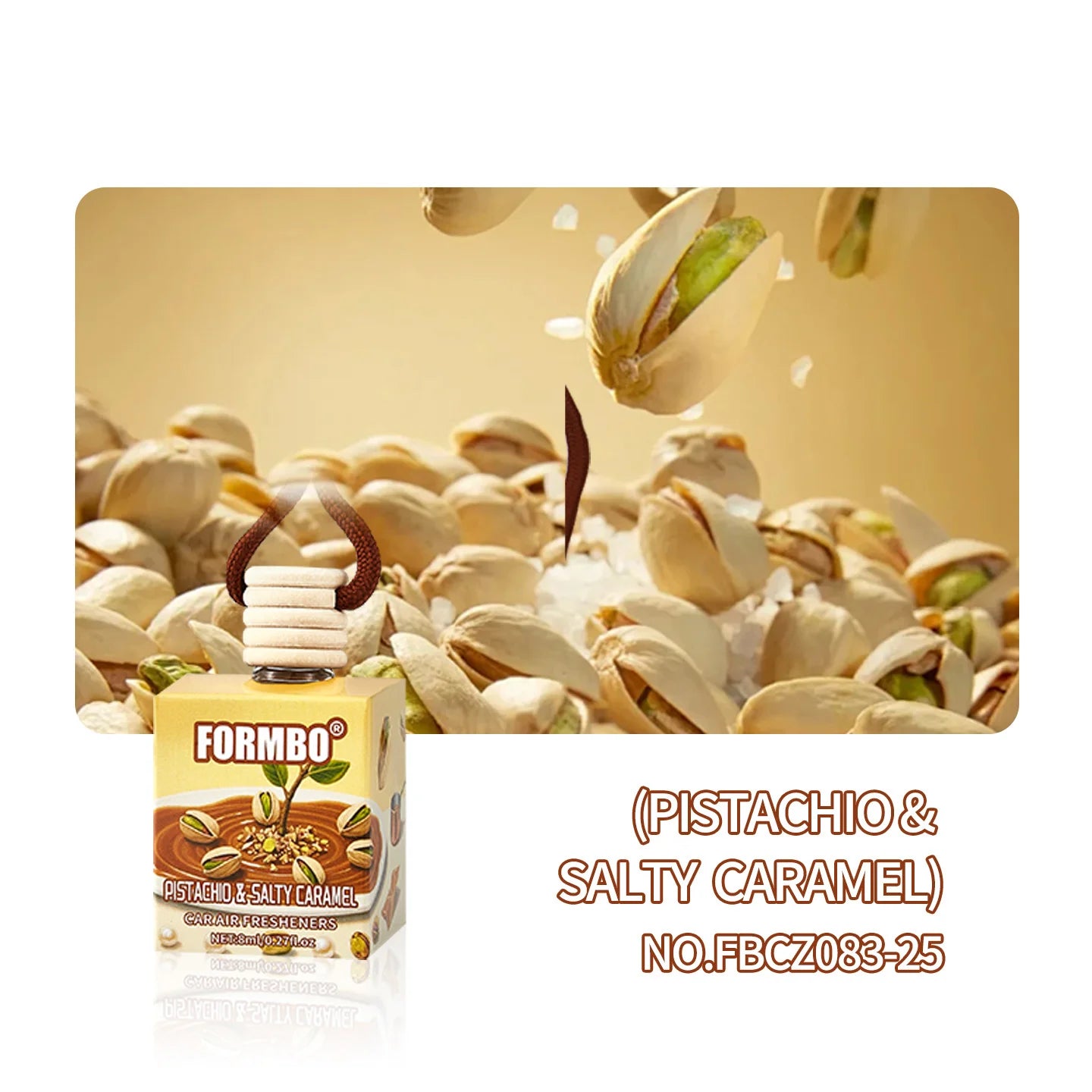 Car Perfume Fresh Flower Fragrance Lasting Charming Used Interior Qme 083 PISTACHIO