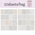32 Sheets/Bag Dopamine Mini Stickers for Scrapbooking DIY Art Journal Phone Case Planner Notebook Decoration Gift Supplies Qme 2