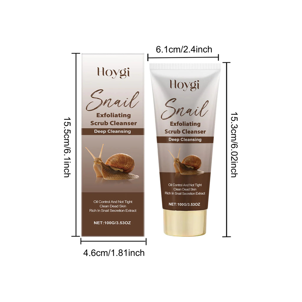 Snail Exfoliating Scrub Cleanser Contains Snail Mucin Gentle Cleansing Skin Brighten Effectively Remove Makeup Nourish Face Wash Qme