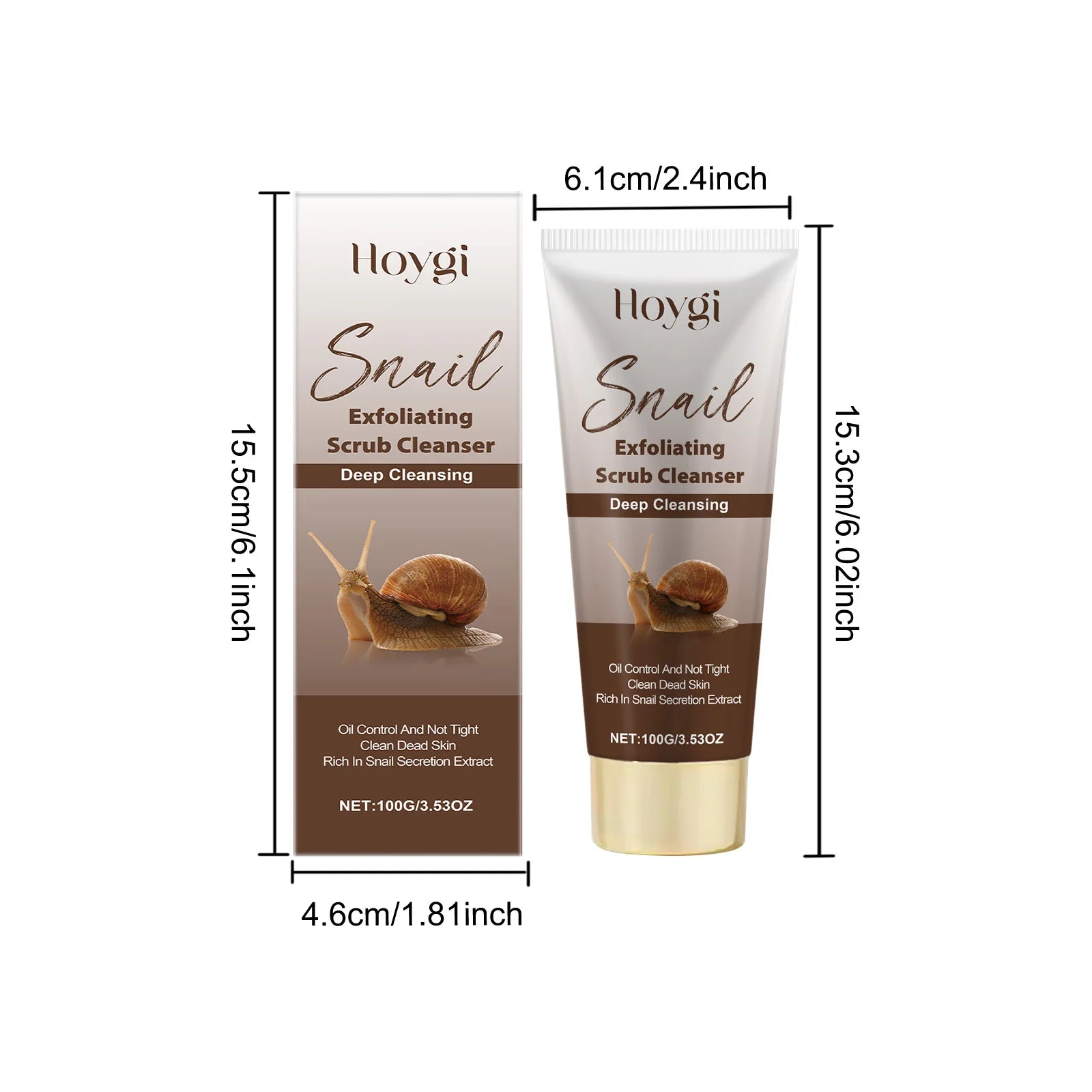 Snail Exfoliating Scrub Cleanser Contains Snail Mucin Gentle Cleansing Skin Brighten Effectively Remove Makeup Nourish Face Wash Qme