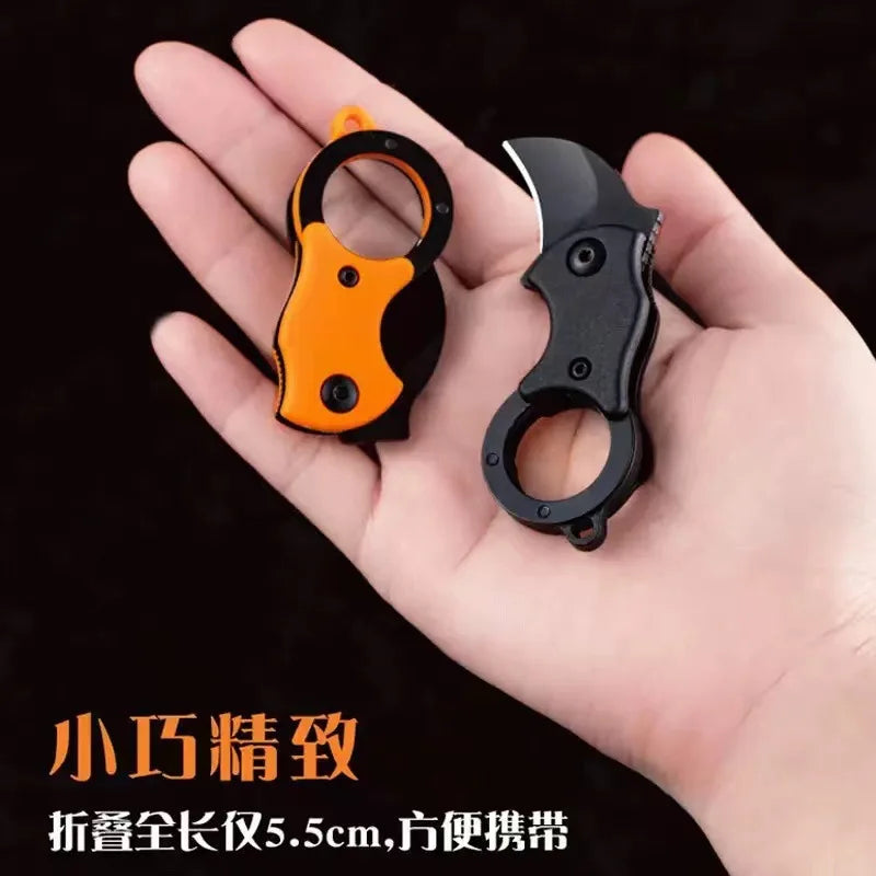 Eagle claw mini disassembly express knife anti body keychain folding knife wolf claw outdoor portable anti body knife Qme