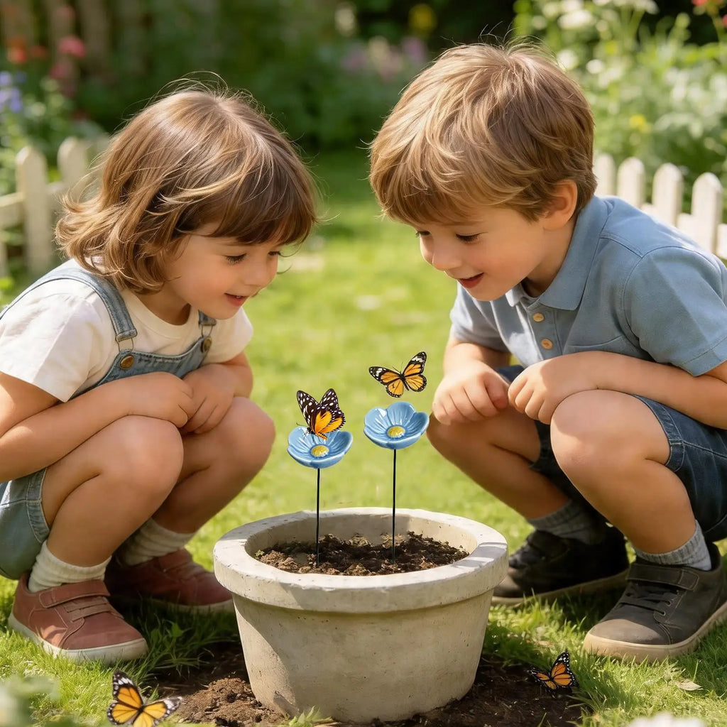 Creative Portable Bee Water Feeder Resin Flower Drinking Fountain Holder Bee Watering Station Bird Bath Stand Household Qme