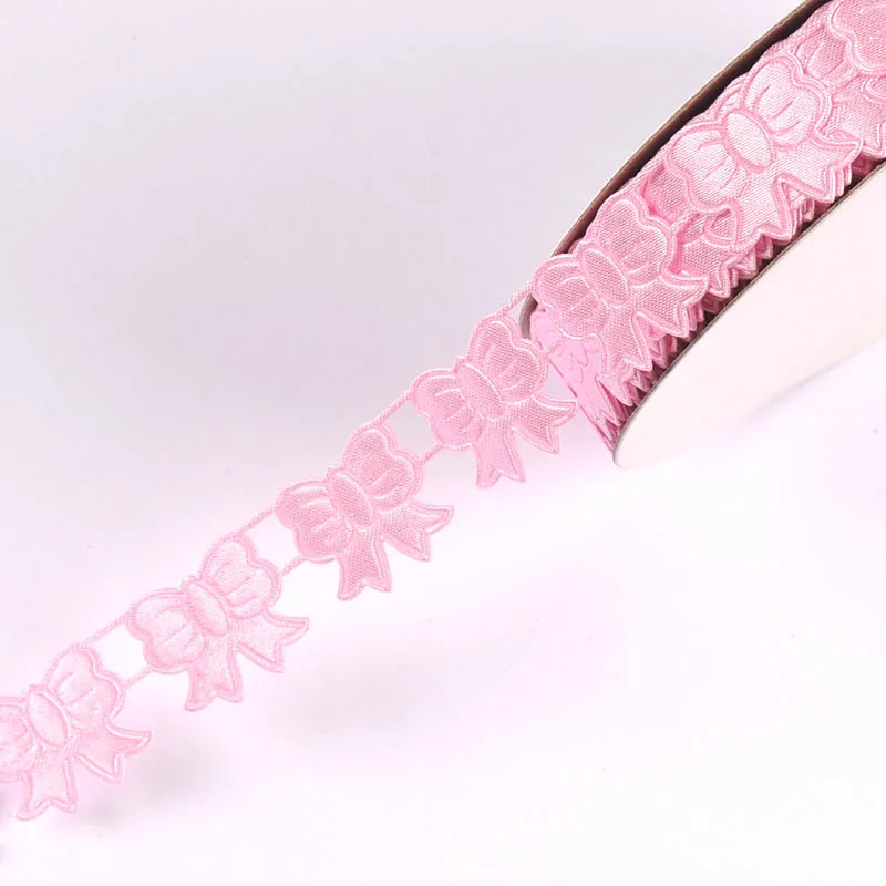 5/20yard 4color Bow Polyester Ribbons For Baby Shower Party Decor DIY Packing Handmade Crafts Handmade Wrapping Gifts 19mm c3685 Qme pink 5yard a bag