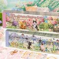 2 Books Enchanted Garden Scene Sticker Book, Healing Creative Supplies, Versatile for Various Uses & Perfect as a Gift Qme 2 Books