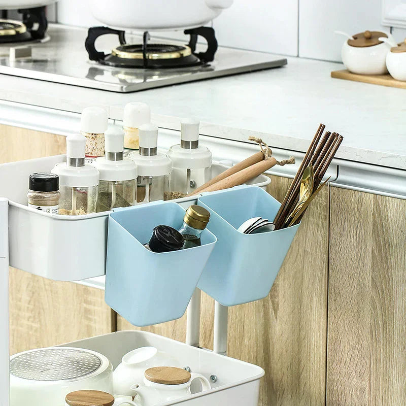 2pc Hanging Cup Holders, Wall Organizers, Rolling Cart Accessories Hanging Pen Holders Storage Containers Hanging for Office Qme